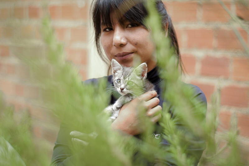 Rosa Mariela Luizaga Gutiérrez, 22enne boliviana, aiuta i bambini e i giovani che hanno vissuto esperienze simili alle sue.