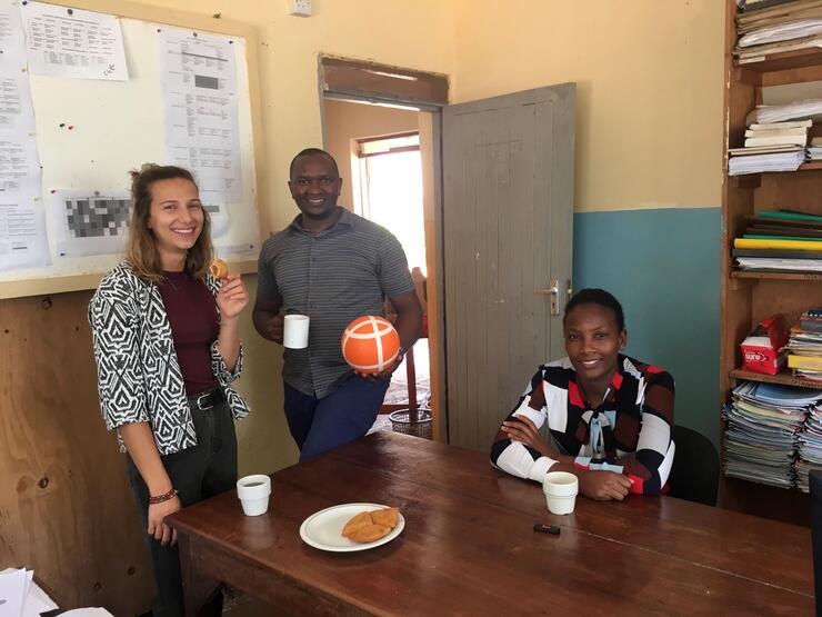 Pause café avec mes nouveaux collègues