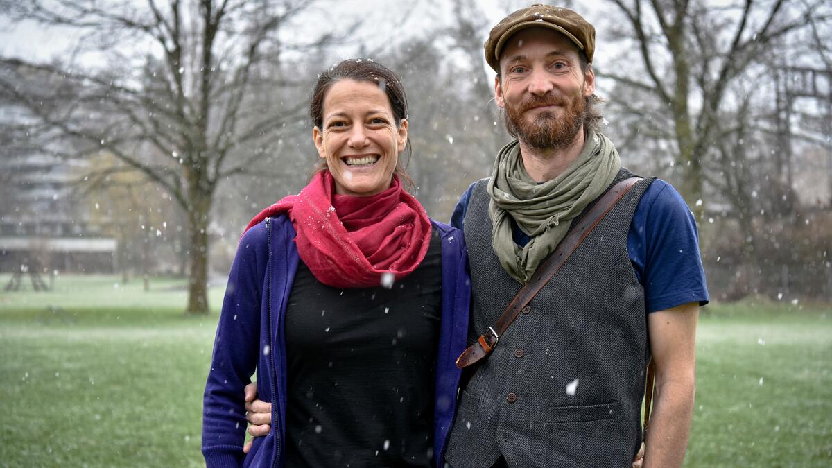 Aus den Philippinen zurückgekehrt: Marianne-Sonja und Markus Kieper-Ried im Februar in Luzern © Comundo/Marcel Kaufmann