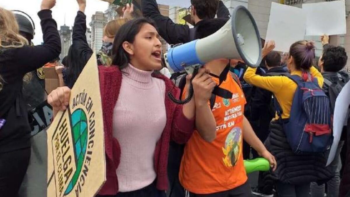Marche pour le climat, Cielo, 16 ans, déléguée nationale du MANTHOC