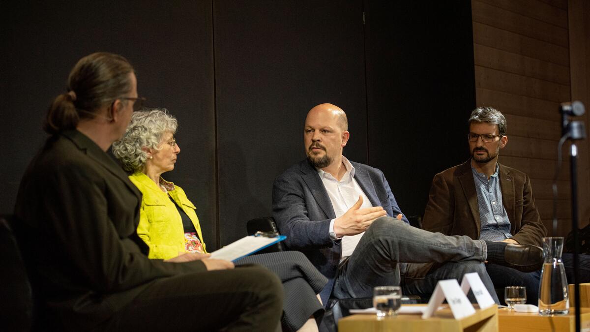 Tom Giger, Mirjam Kalt, Philipp Lustenberger, Enzo Nussio (Personen von links nach rechts)