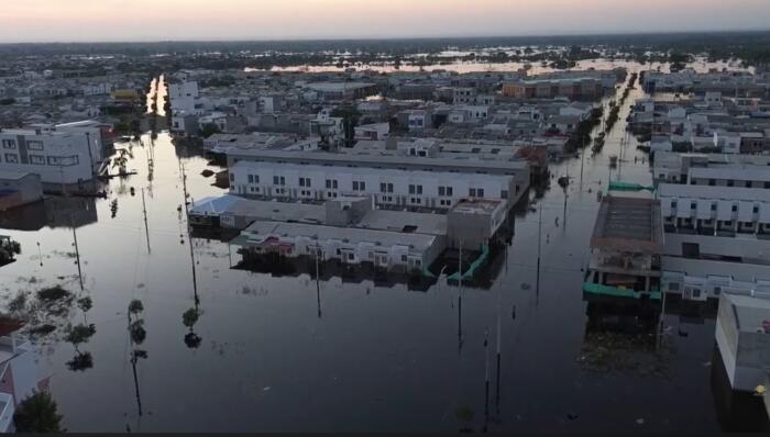Au cœur du département de Córdoba, les inondations sont massives.