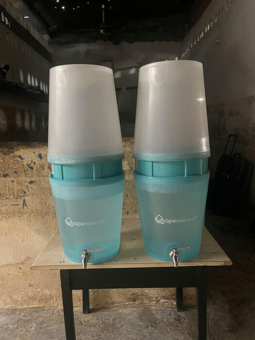 Ces filtres à eau peuvent fournir de l'eau potable aux familles touchées pendant un an.