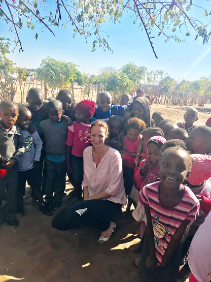 Vanessa Ukca lavora in Namibia per Comundo/Interteam dal 2018.