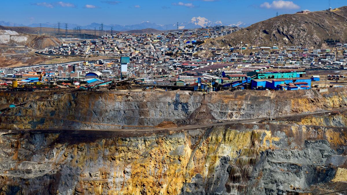 Die Mine in Cerro de Pasco frisst sich immer tiefer in die Stadt hinein. 