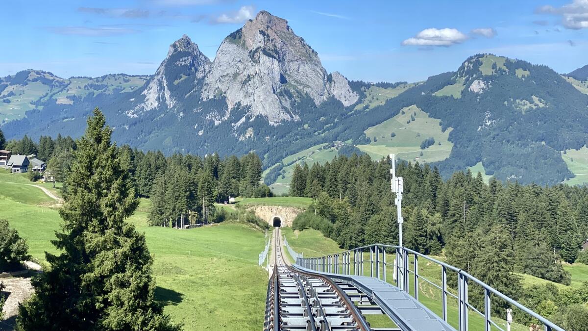 Ausblick von der Stoosbahn