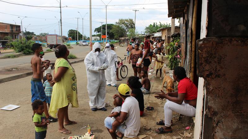 Les habitants de Cali sont sensibilisés aux mesures de protection de base.