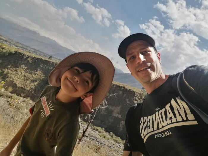 Alain mit seinem Sohn Enrico